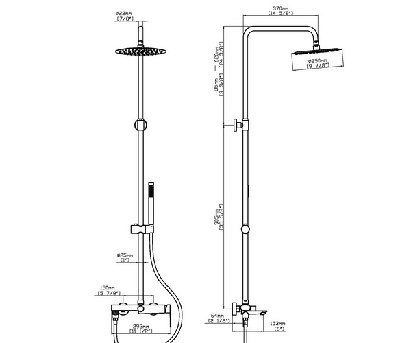 душевая система VINCEA LINEA