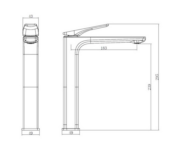 смеситель для раковины VINCEA PURO