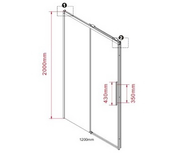 душевая дверь VINCEA STELLA 120