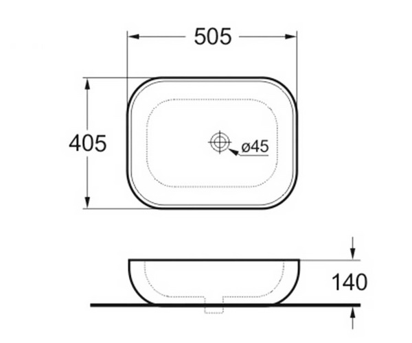 раковина VINCEA VBS-101MB 50
