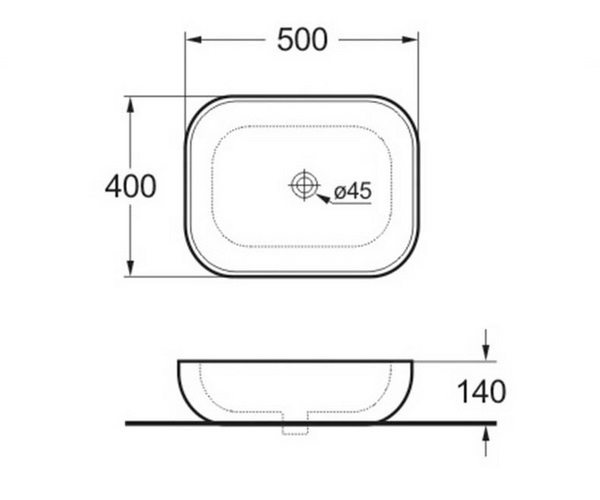 раковина VINCEA VBS-101MG 50