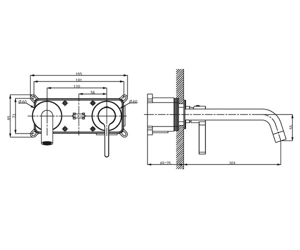 смеситель для раковины VINCEA VILLA