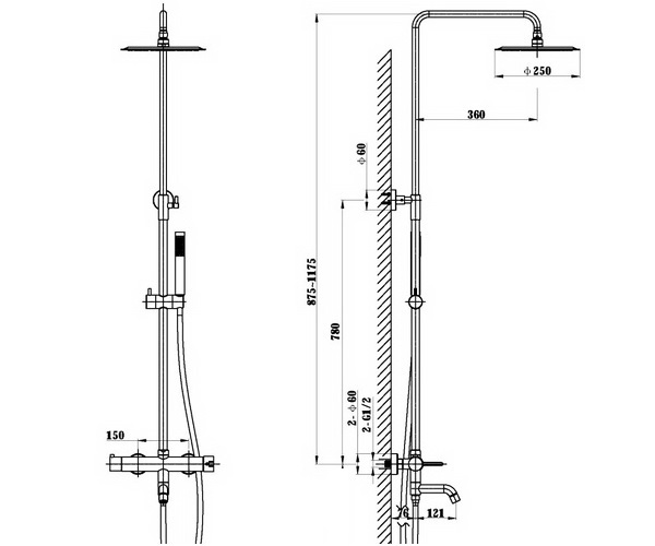 душевая система VINCEA VILLA