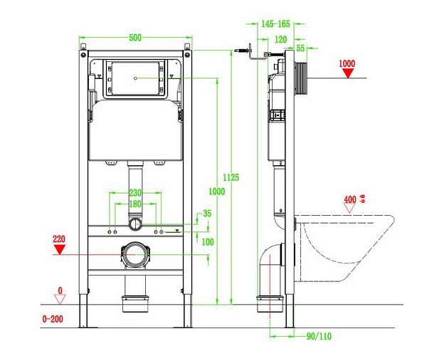 инсталляция VINCEA VIS-2508