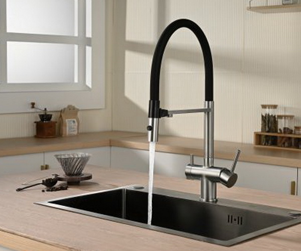 смеситель для кухни VINCEA VKF-120CH с каналом для питьевой воды