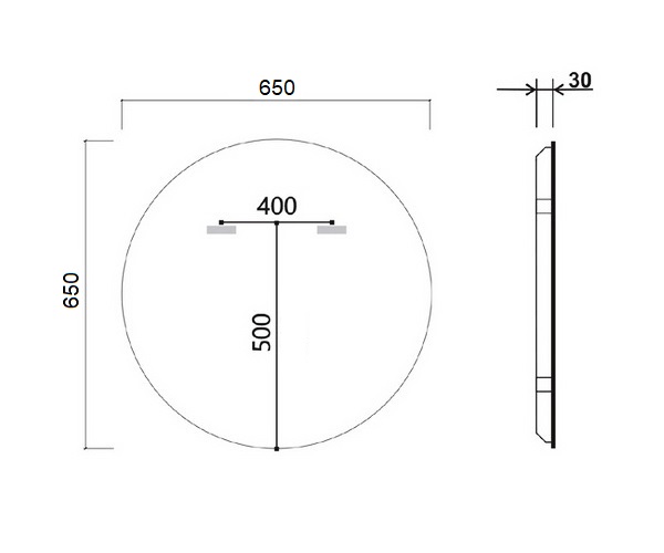 зеркало VINCEA VLM-2G650 65