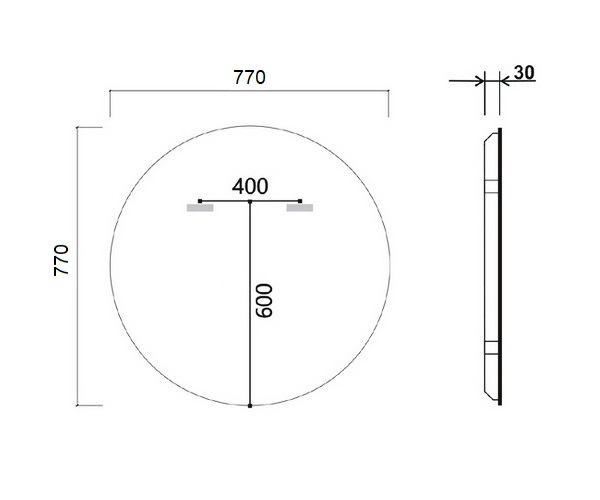 зеркало VINCEA VLM-2G770 77