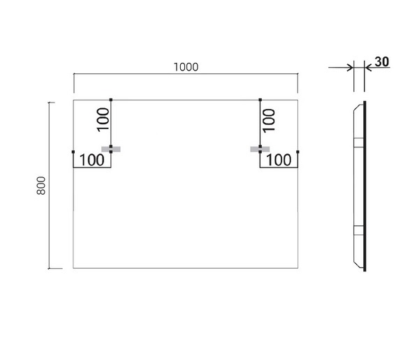 зеркало VINCEA VLM-3VN100B 100