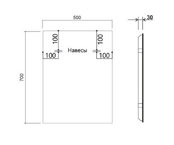 зеркало VINCEA VLM-3VN700 70
