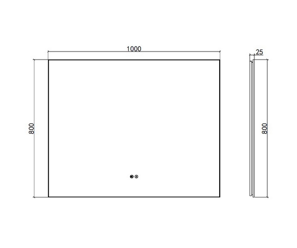 зеркало VINCEA VLM-4F100GM-2 100