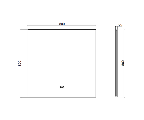 Зеркало VINCEA VLM-4F800GM-2 80