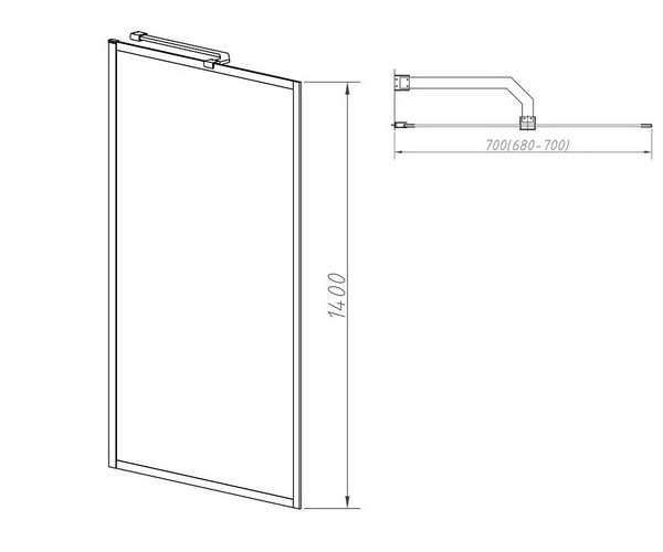 шторка VINCEA VSB-41700FLG