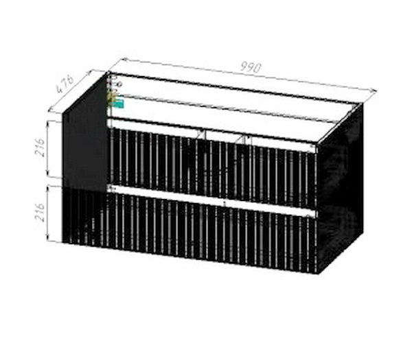 тумба с раковиной VINCEA WELLE 100