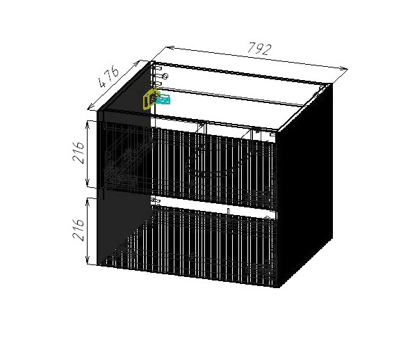 тумба с раковиной VINCEA WELLE 80