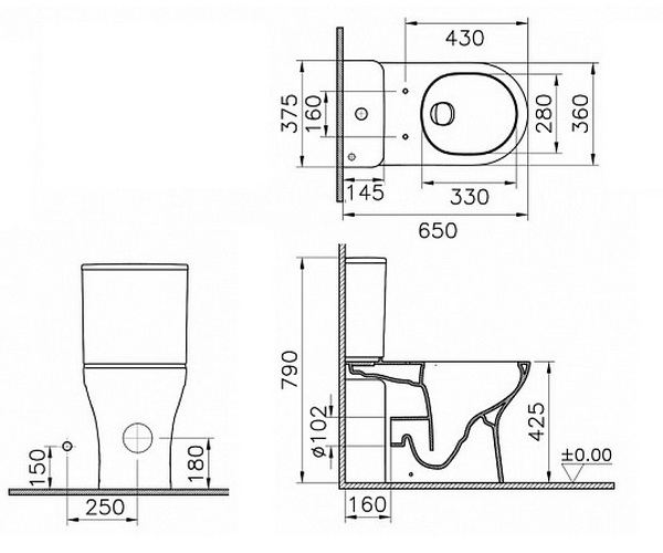 унитаз VITRA M50