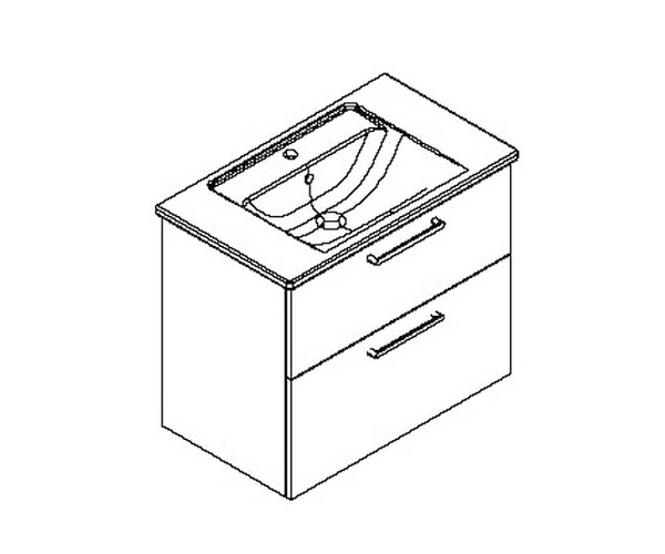 тумба с раковиной VITRA ROOT 80