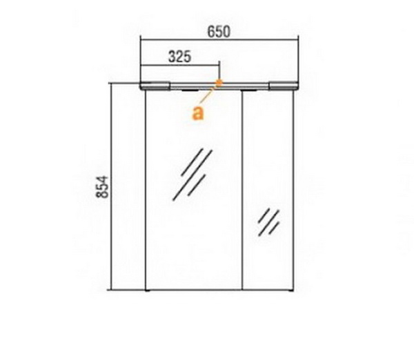 зеркало-шкаф АКВАТОН НОРМА 65