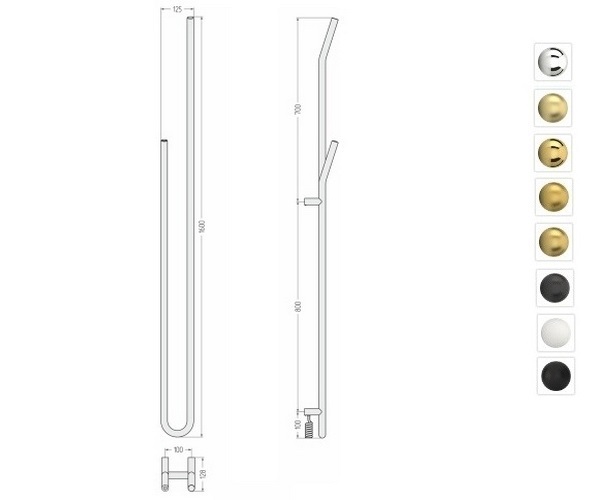 полотенцесушитель СУНЕРЖА ЛОКОН 125х1600